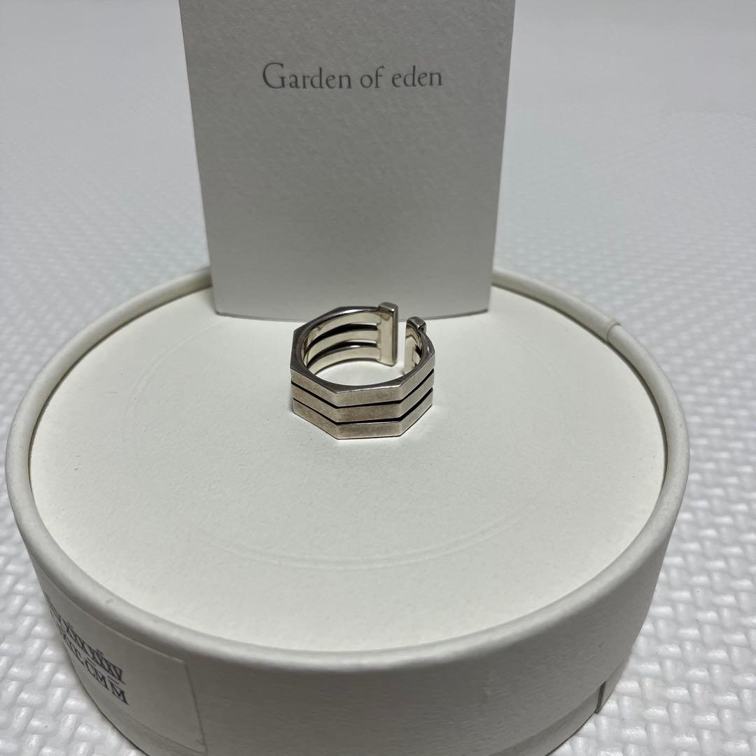 美品 Garden of eden 3連オクタゴンリング シルバー925 19号 Garden of Eden（ガーデン オブ エデン） ガーデン オブ エデン Garden