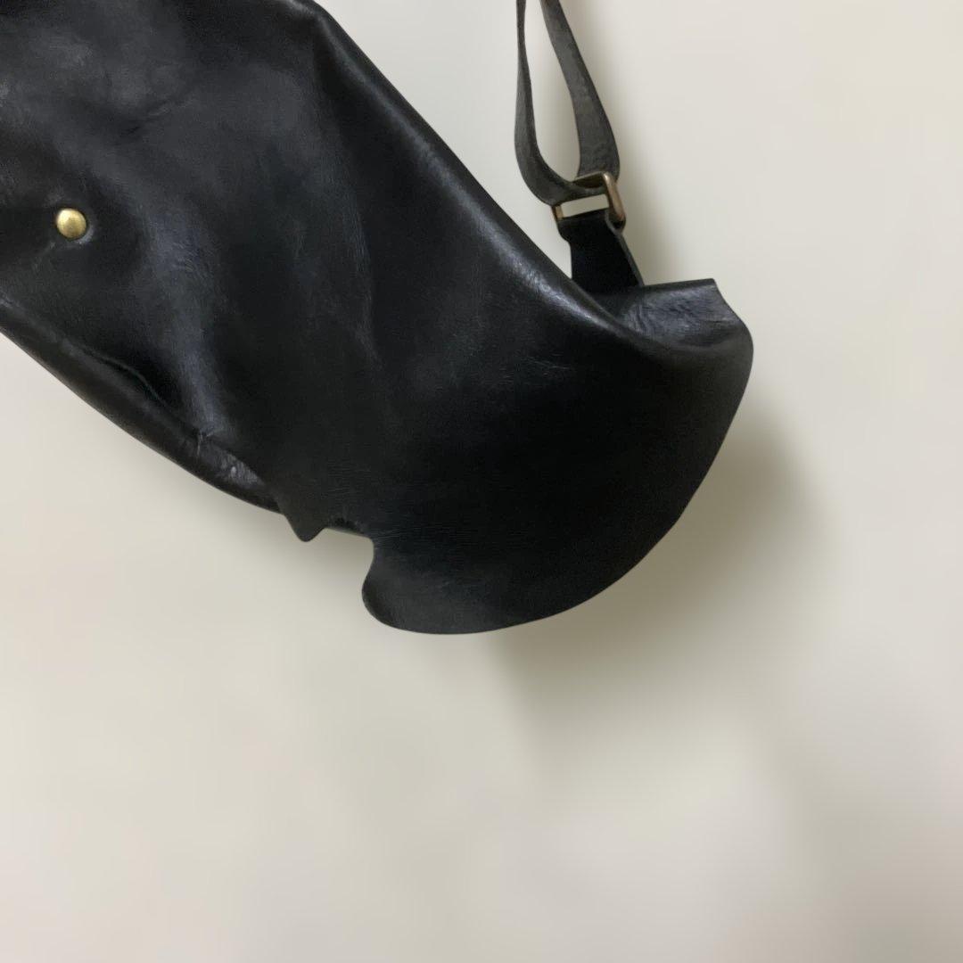 Uni&co. メッセンジャーバッグS LS オールレザー ブラック 美品