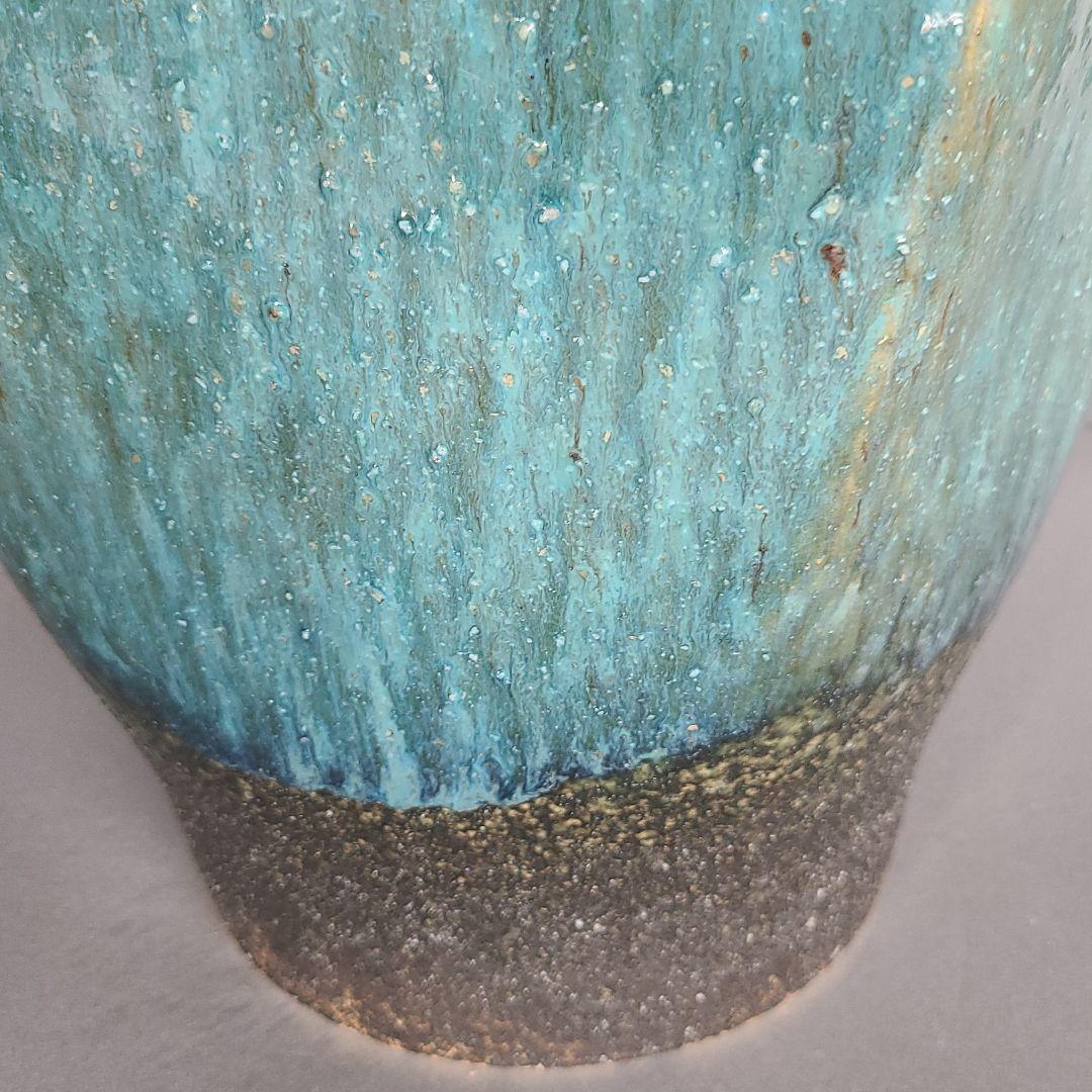 信楽焼 傘立て 緑釉 高さ49cm