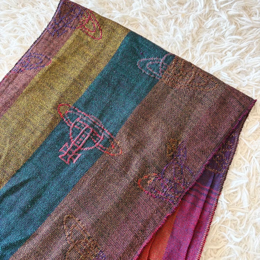 Vivienne Westwood ストール ジャガード オーブ マルチカラー