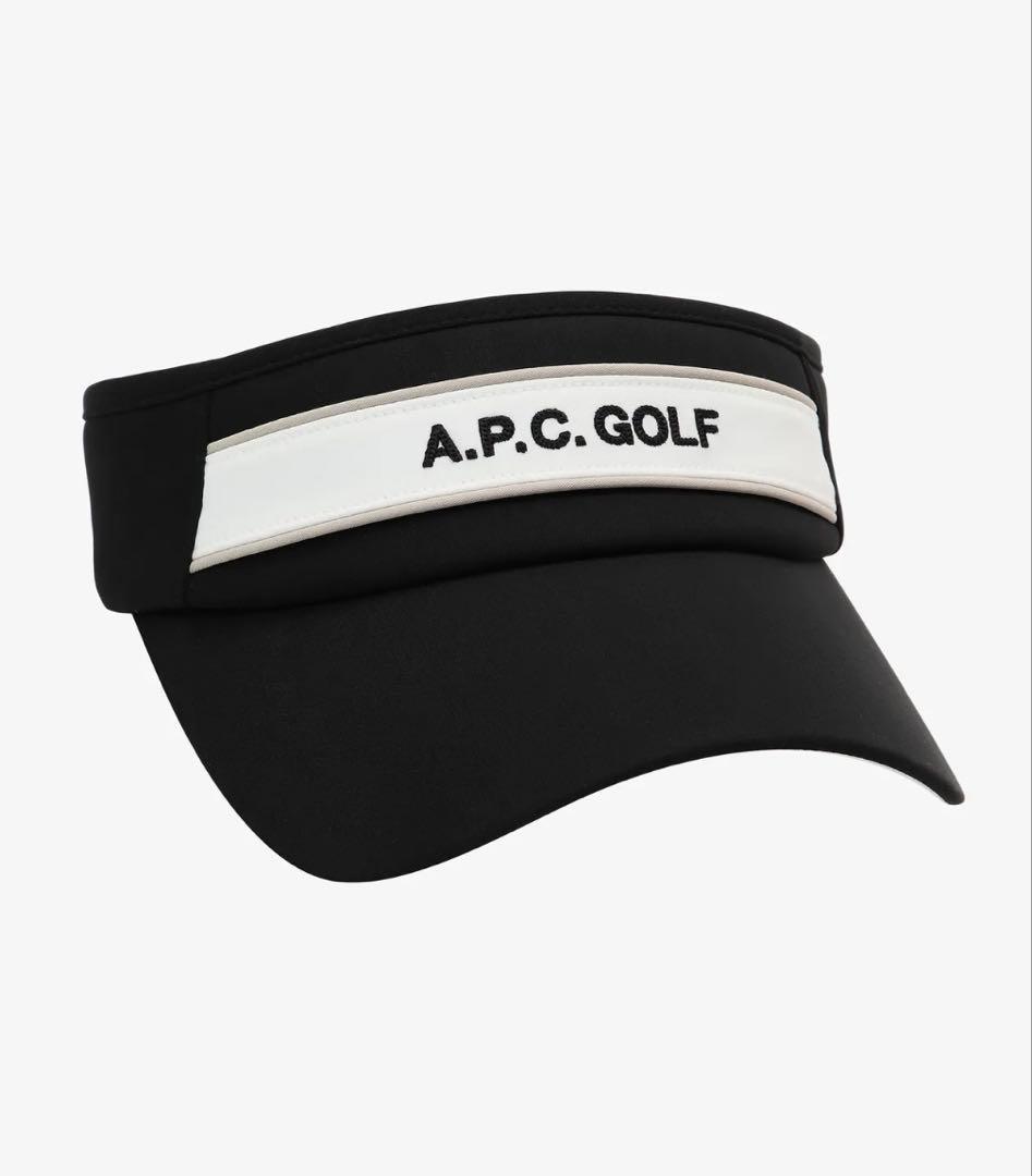 A.P.C. GOLF ブラック サンバイザー リボン付き リボン付きサンバイザー | AMIS GOLF 【韓国ゴルフウェア】