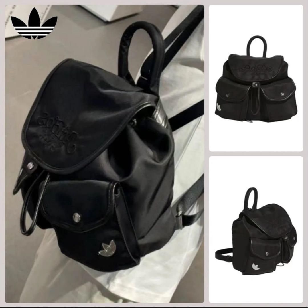 【最終値下げ】Adidas 黒 リュック 韓国　4.5L