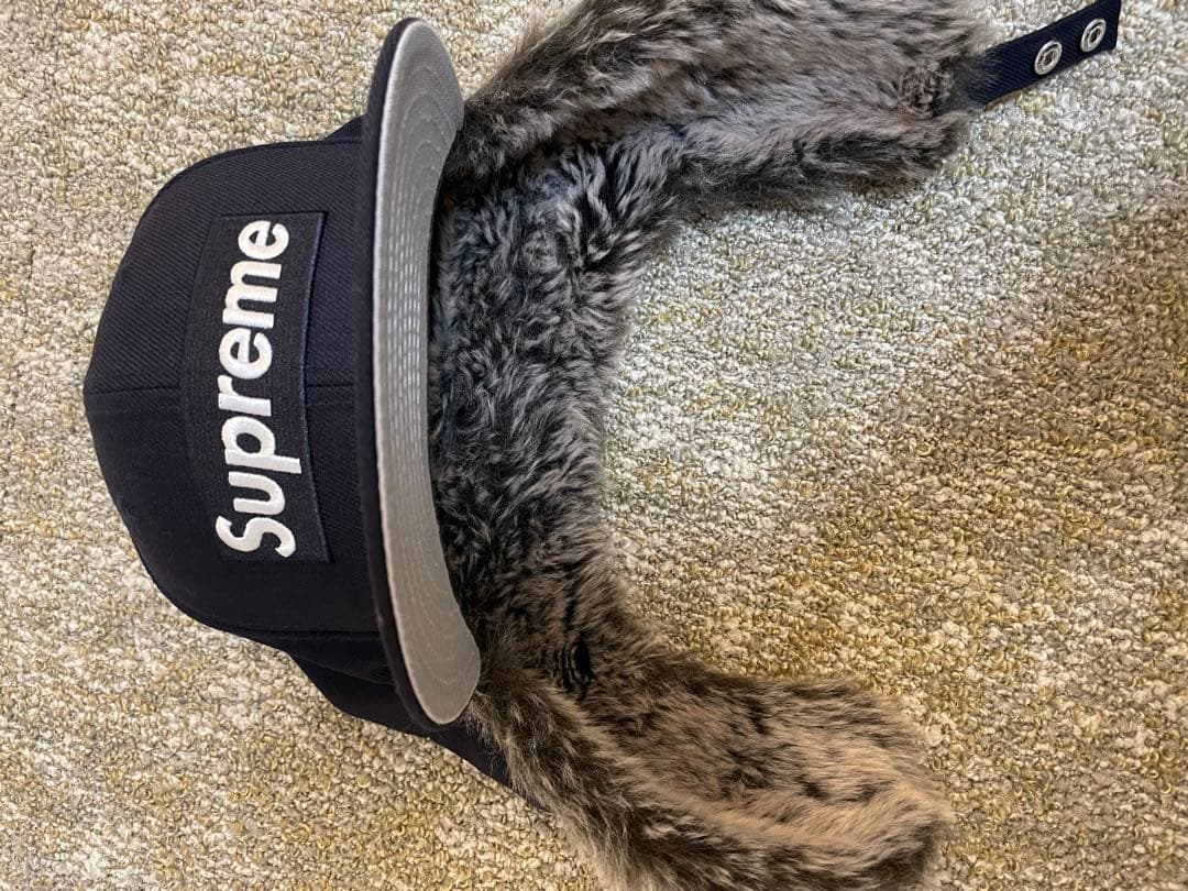 supreme 59FIFTY キャップ ファー付き 7 3/8 キャップ