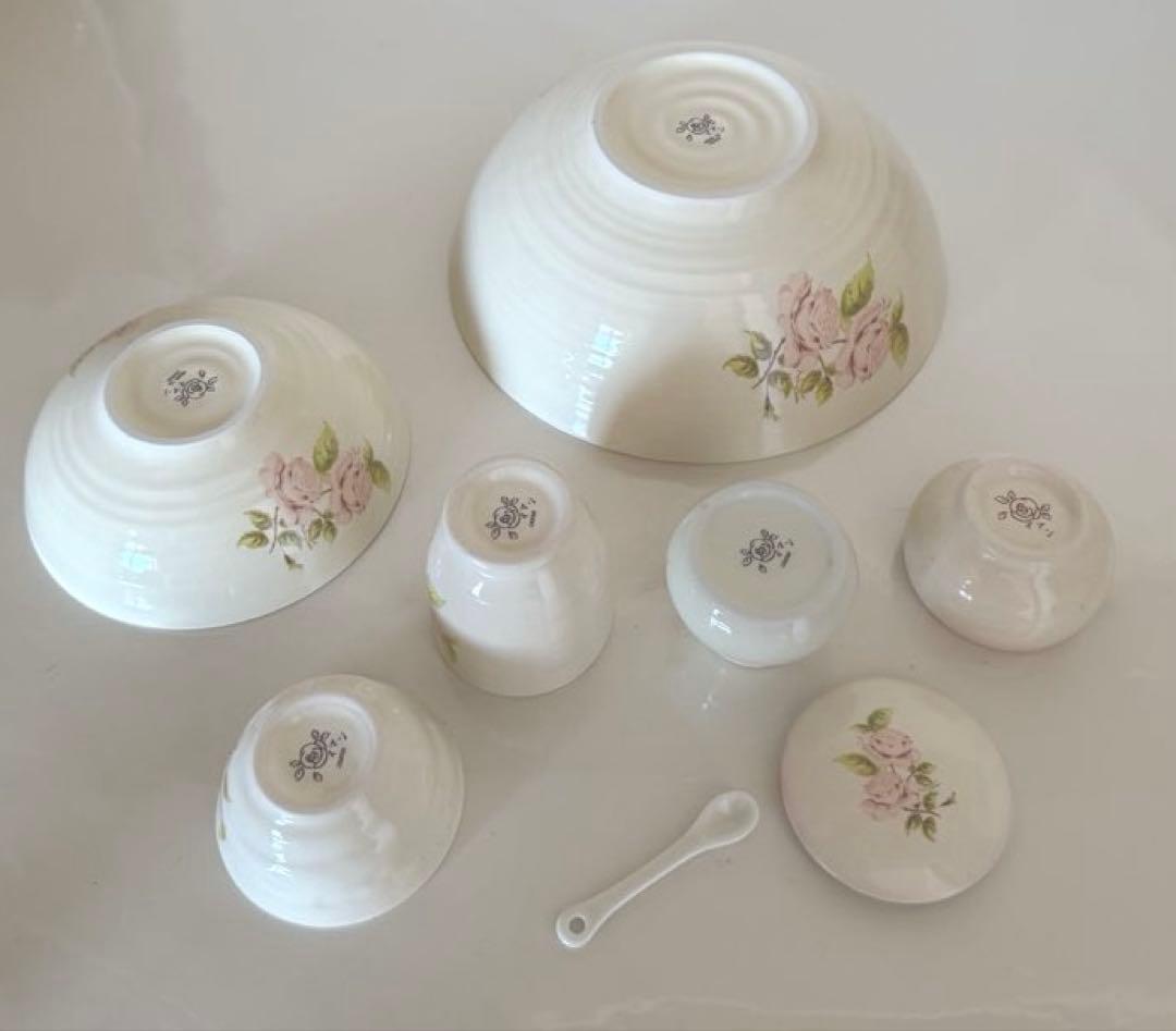 イマンダイアナローズ浪漫和陶器珍味＆薬味＆楊枝＆高台＆19鉢＆13