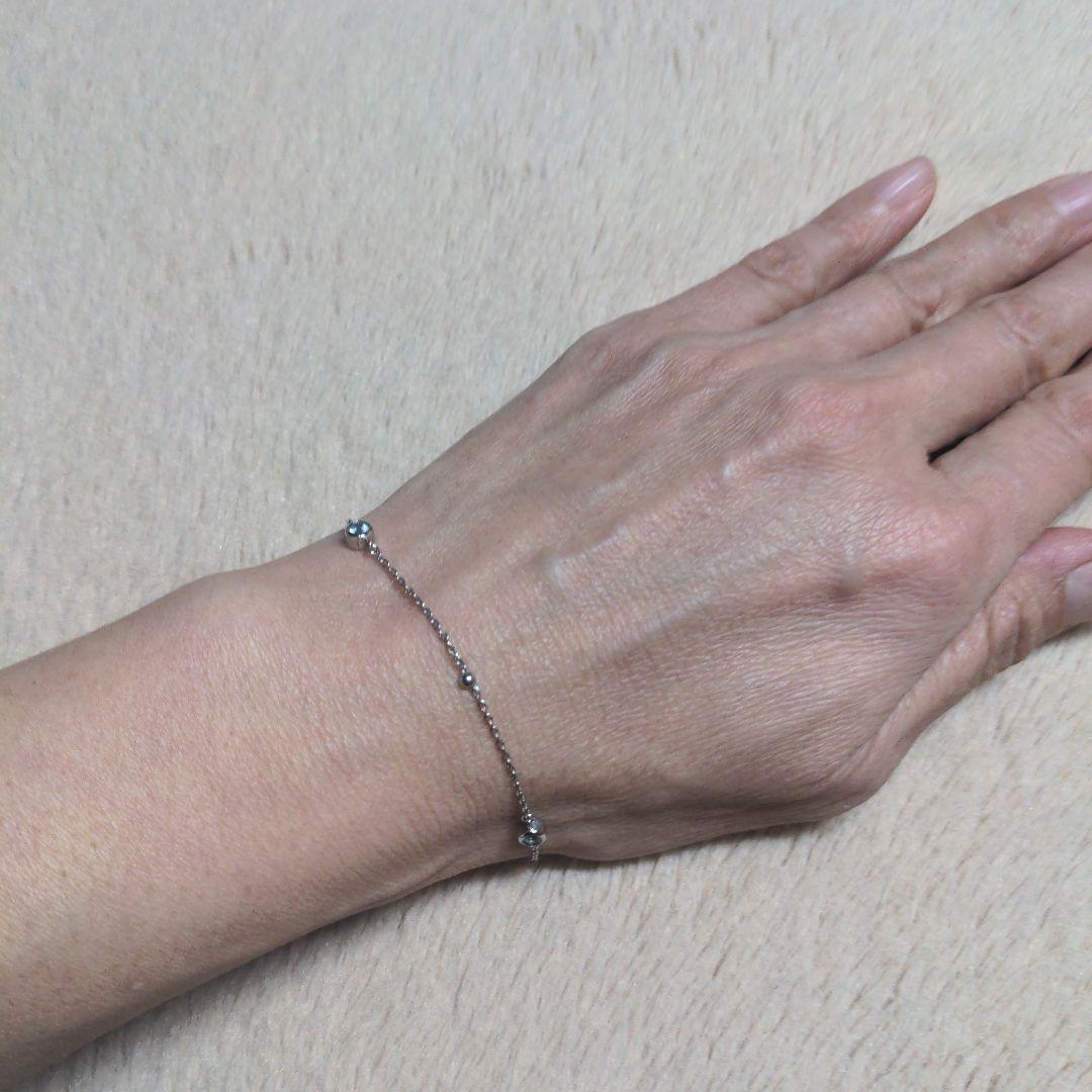ド*☆様 ヴァンドーム青山 Pt.850 プラチナ アクアマリンブレスレット 1