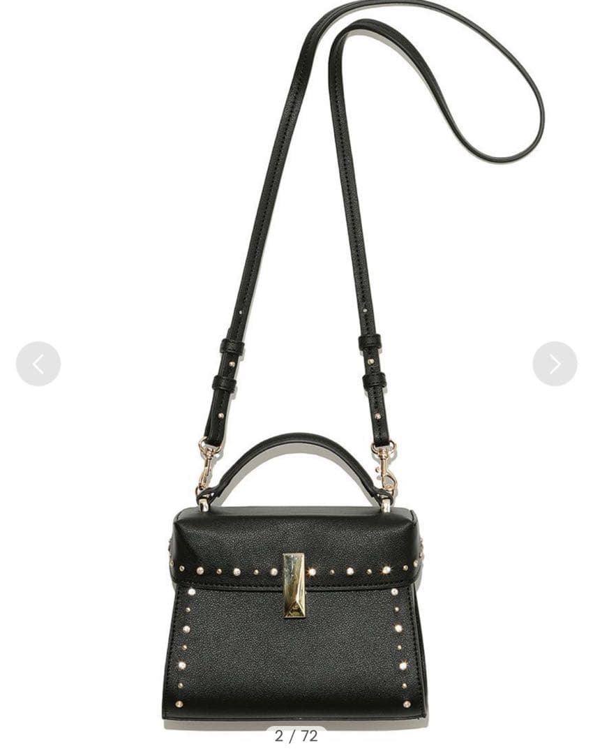 CELFORD（セルフォード） ビジュースタッズポシェット　ブラック CELFORD (セルフォード)【リュタン】 ビジュースタッズポシェット 26春