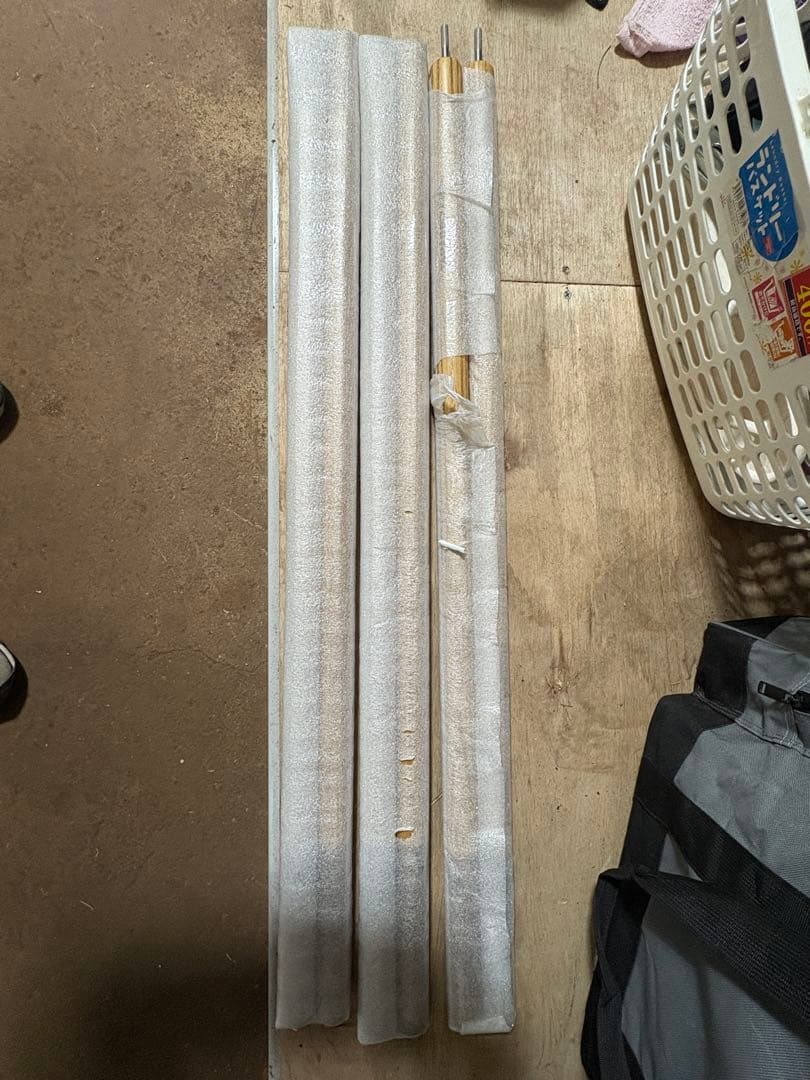 タラスブルバ ウッドタープポール240cm 2本組未使用