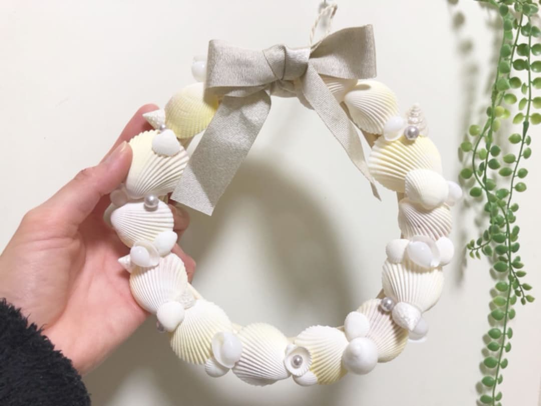 How Shiny ribbon shell wreathe ⋆。˚ リース シェル To Make A