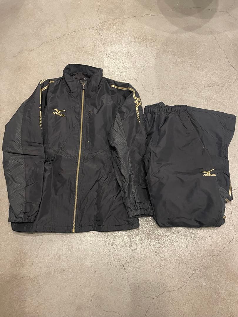 mizuno ミズノ ブレスサーモ 中綿ジャージセット アップ L ブラック MIZUNO（ミズノ） 【ホワイトのみ】限定 ブレスサーモ中綿コート