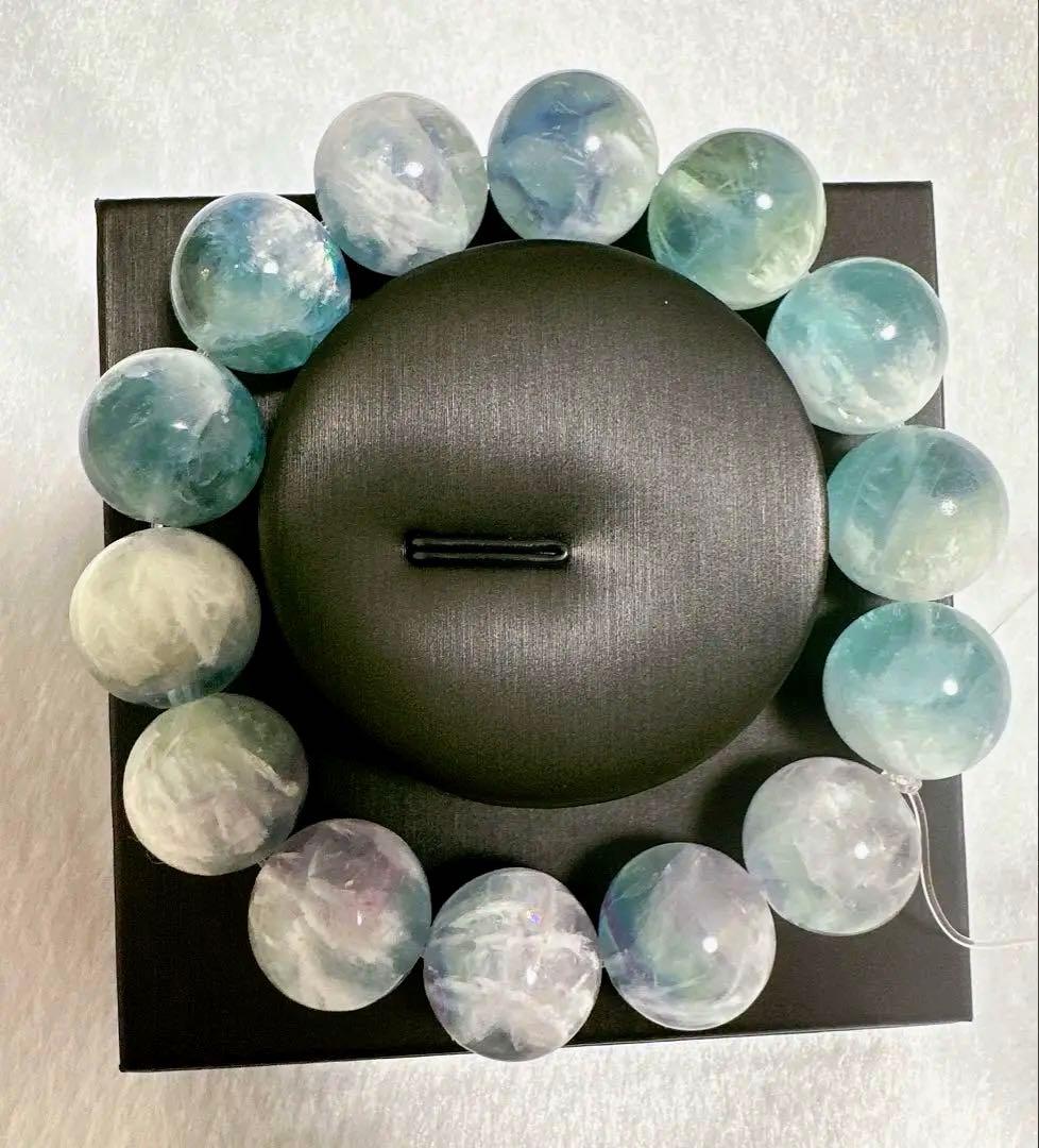 高品質 虹入り ブルー グリーン フェザーフローライト ブレスレット 高品質 虹入り ブルー グリーン フェザーフローライト ブレスレット 高