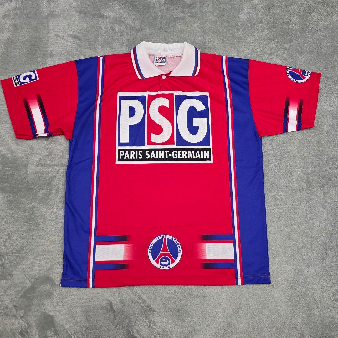 パリサンジェルマン　ユニフォーム　L-XL　レッド　ビンテージ　PSG　フランス パリ・サン=ジェルマンが買い付けたヴィンテージユニフォームが表参道