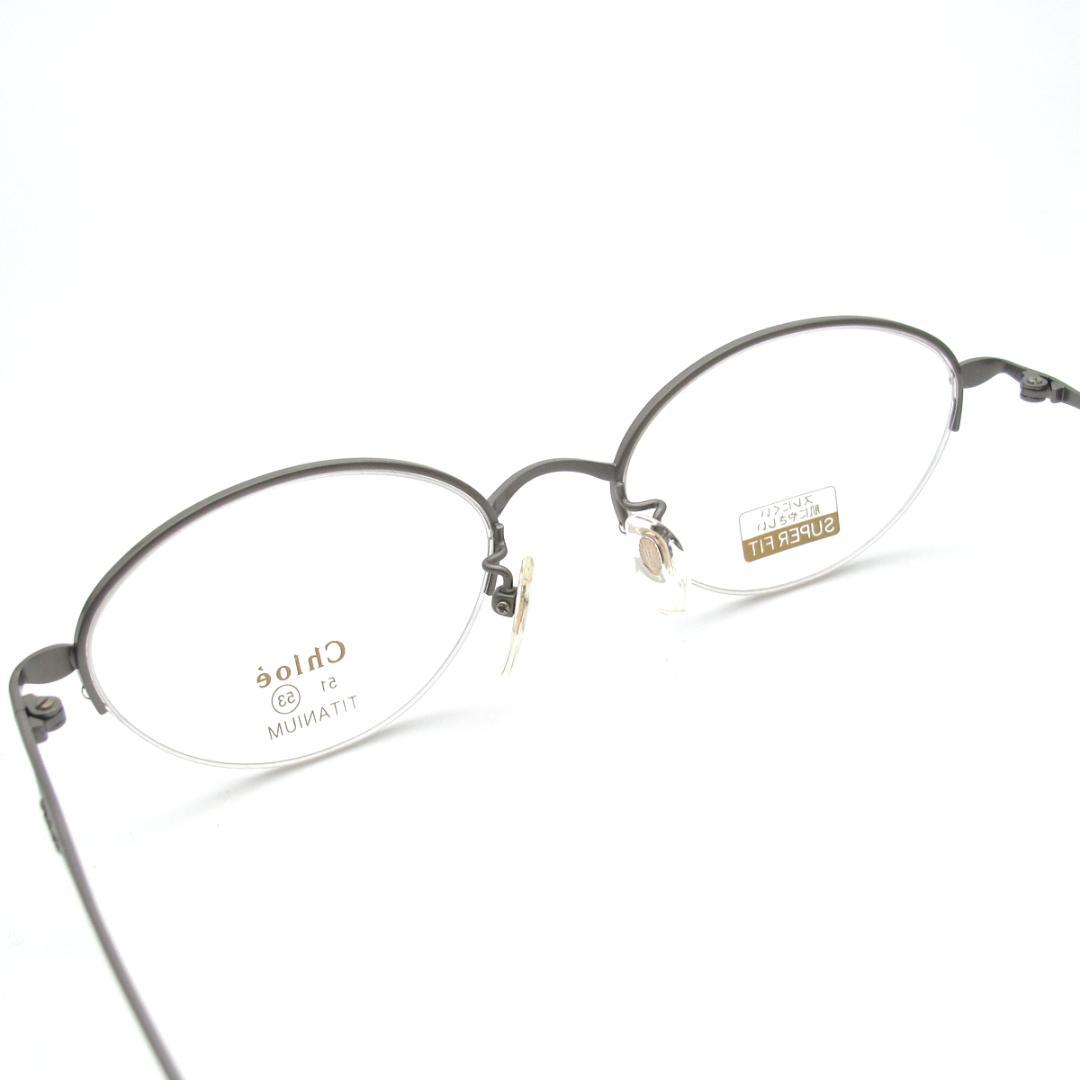 クロエ☆女性向オーバル型高級メガネフレーム53mmサイズ☆CE-7010GR