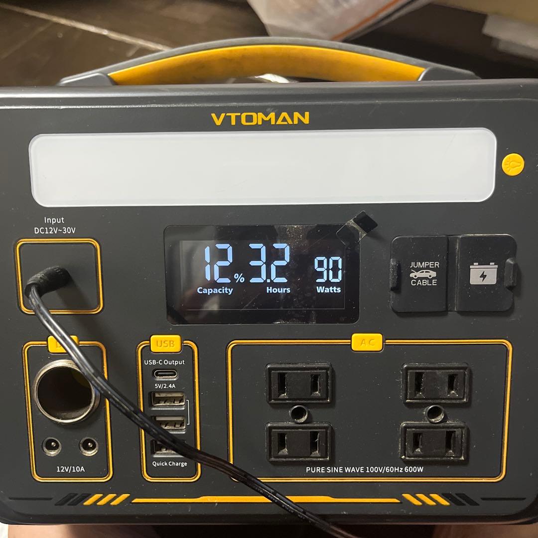 VTOMAN JUMP 600X はじめ。 Amazon.co.jp: VTOMAN JUMP 600X ポータブル電源 AC定格600W(ピーク