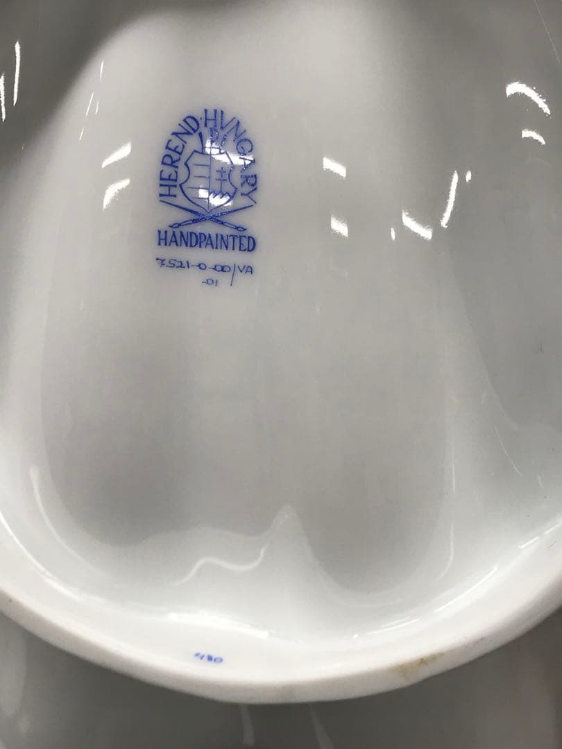 美品】HEREND ヘレンド ビクトリアプレイン シェルディッシュ プレート