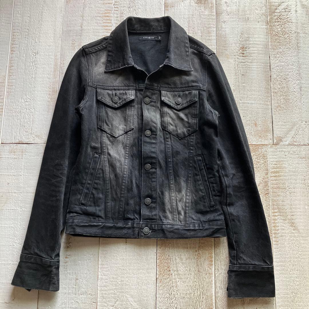 シヴァーライズ デニムジャケット 44 ブラック CIVARIZE シヴァーライズ デニムジャケット 44 Gジャン bitter - メルカリ