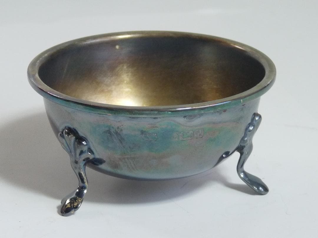 マッピン＆ウェッブ シルバー925　49.5g 脚付き金属ボウル