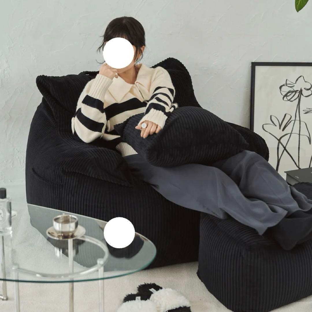 Loosy HUGME 1人掛けビーズソファ Black まんぼー様専用 - メルカリ