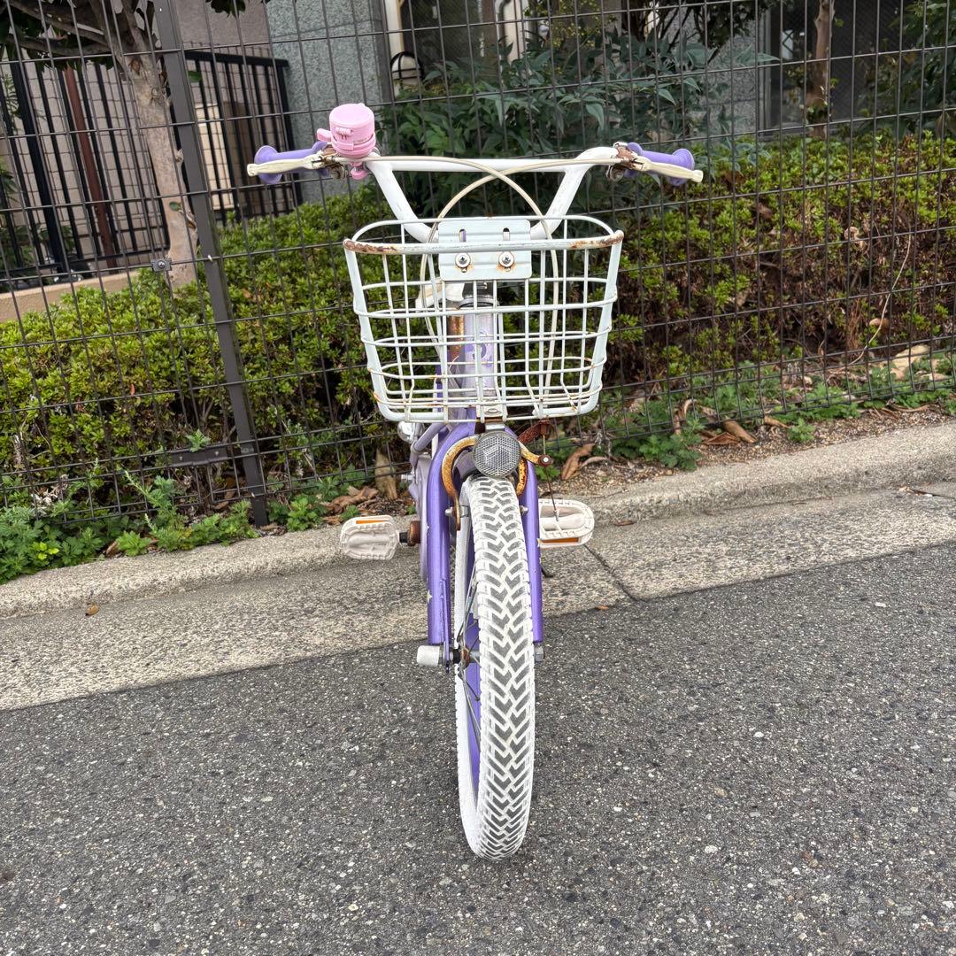 16インチ 自転車 女の子 子供用 DUALLY 紫 パープル 買う