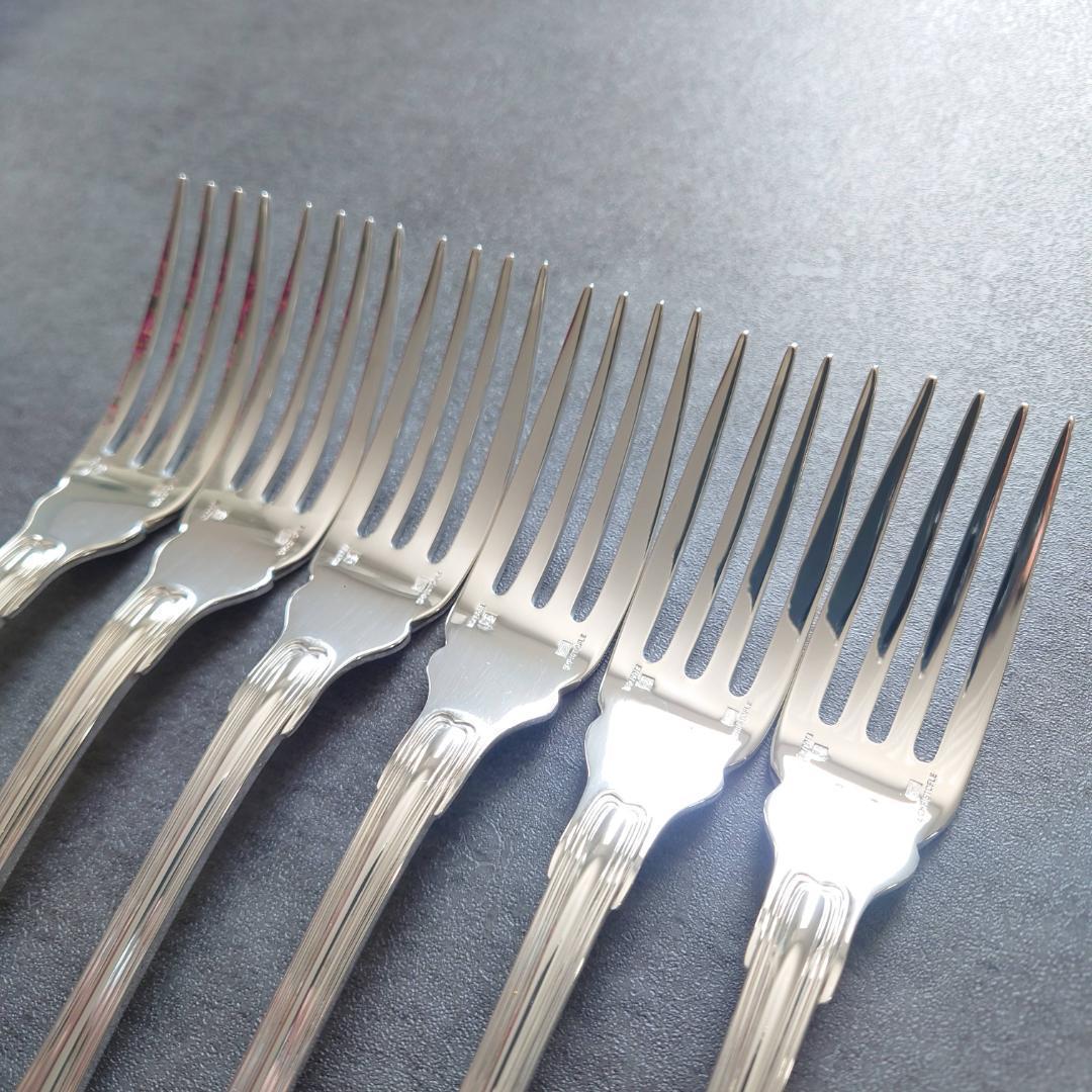 希少 極美品 クリストフル ポートロイヤル フィッシュフォーク 6点