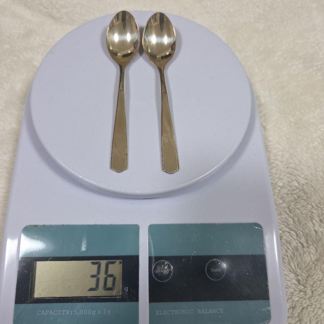銀製 徳力 スプーンセット 2本 36g