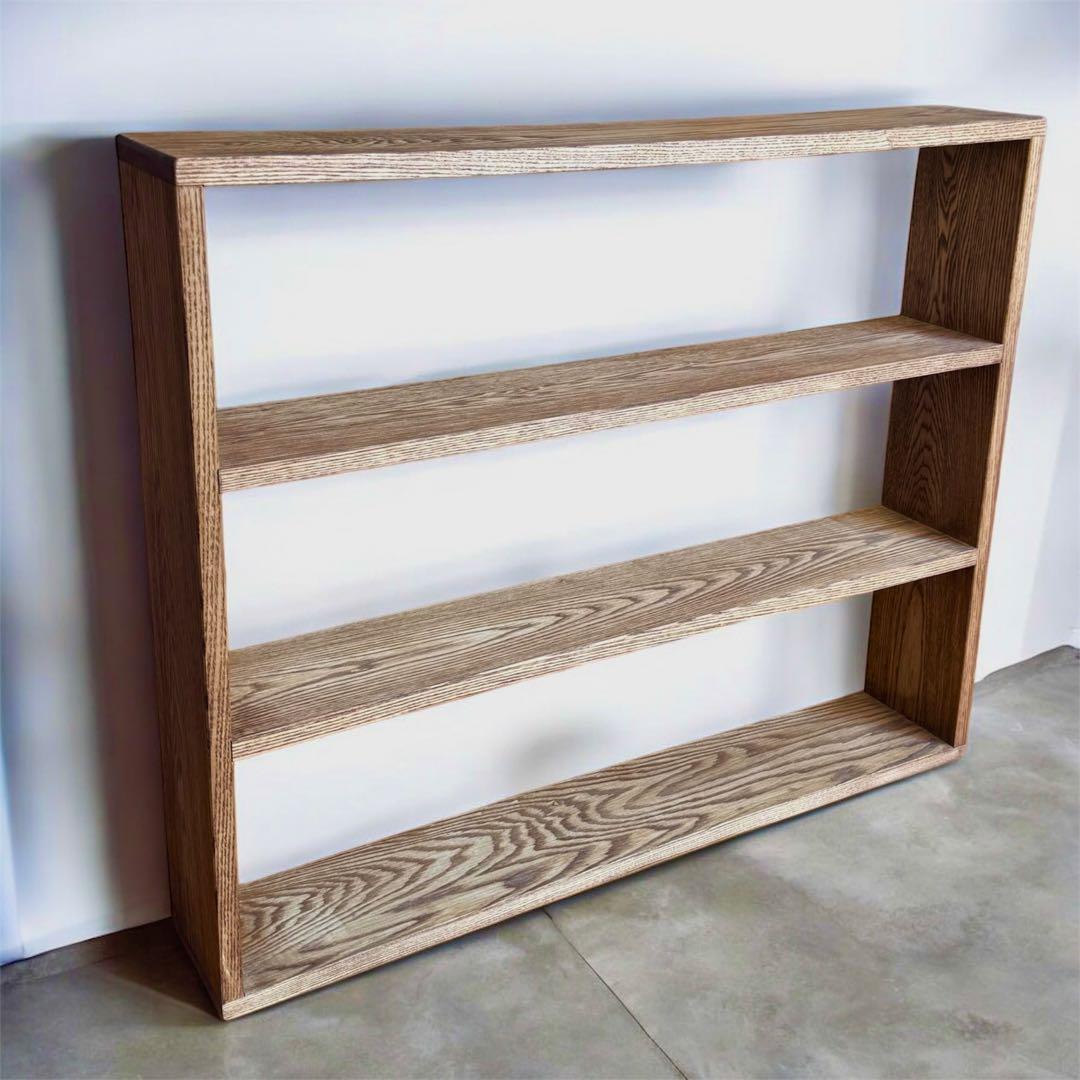 タモ無垢材の棚　スリムLサイズ タモつみかさねラック 40×60cm 木製ラック 無垢 ボックス フリーラック