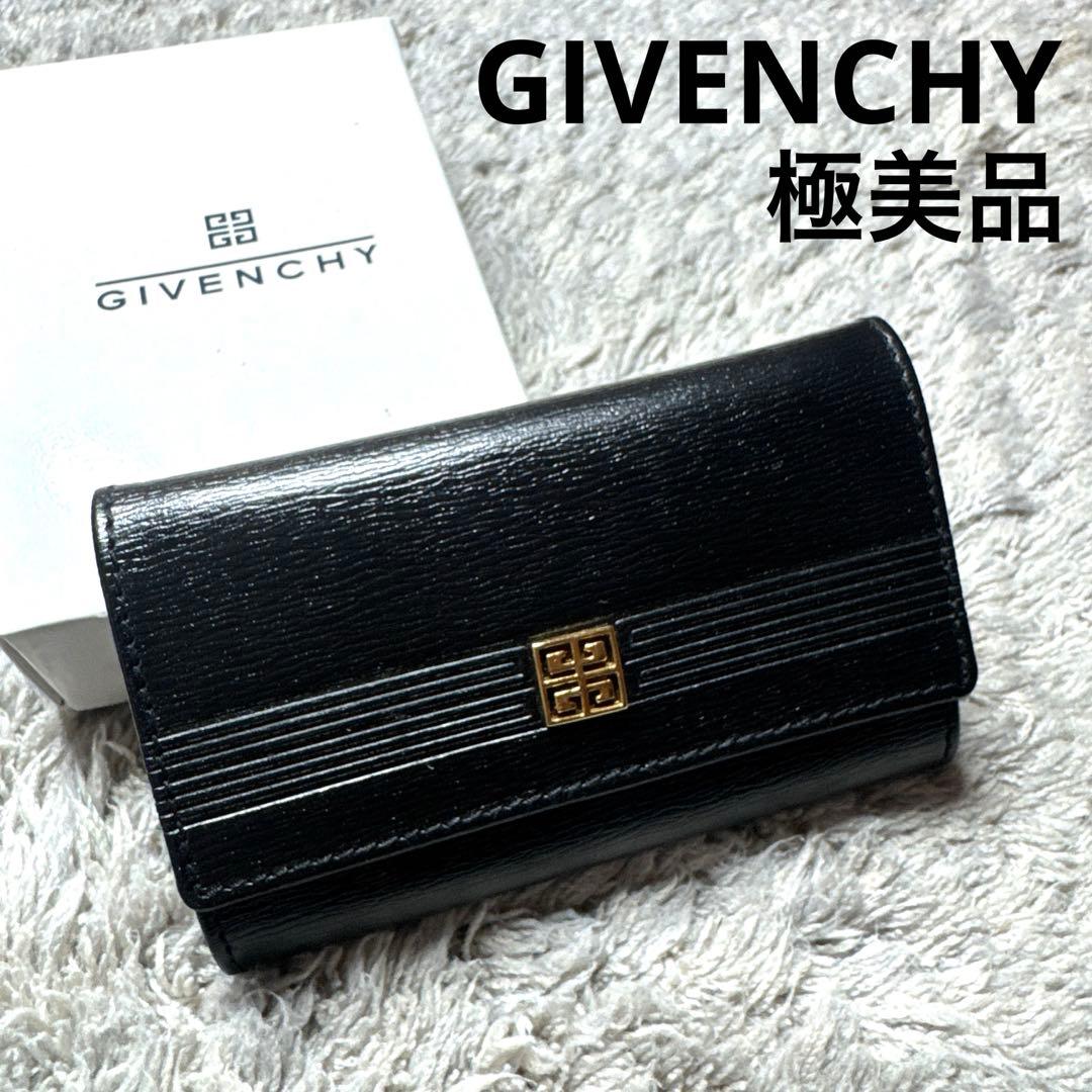 ほぼ未使用】GIVENCHY ジバンシー キーケース ブラック レザー - メルカリ