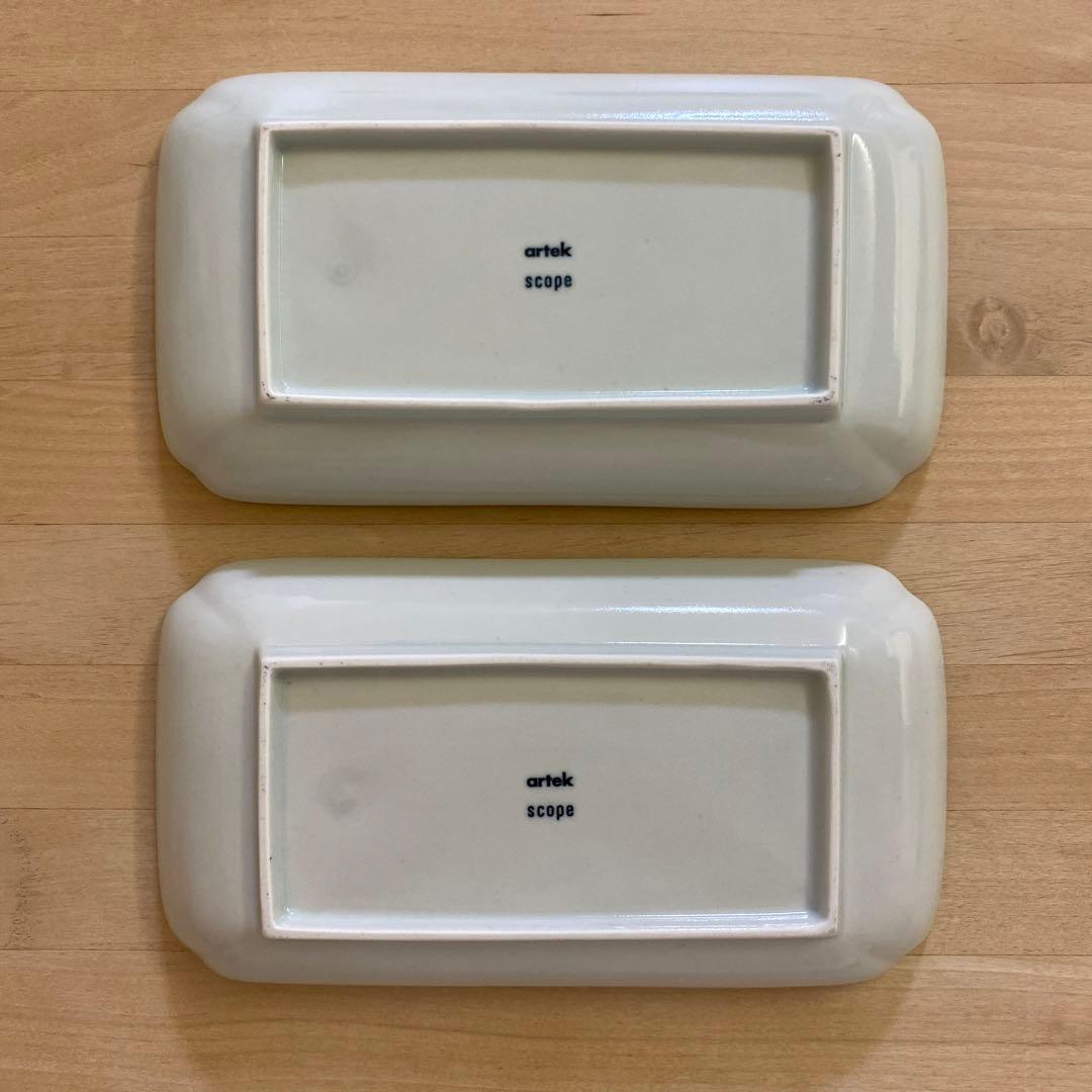 東屋 artek × scope アルテック スコープ 長角皿 2枚セット - メルカリ