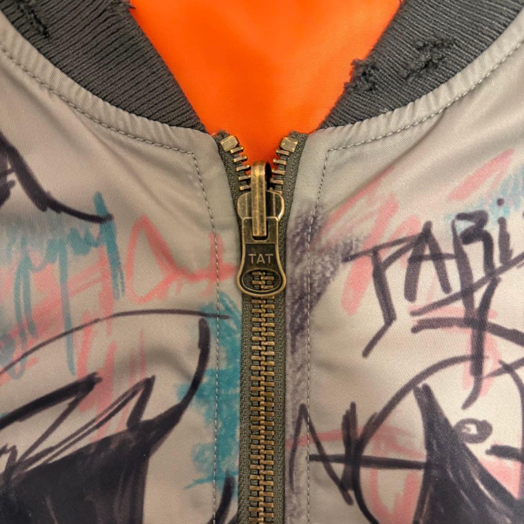 Mowalola graffiti Bomber Jacket - メルカリ