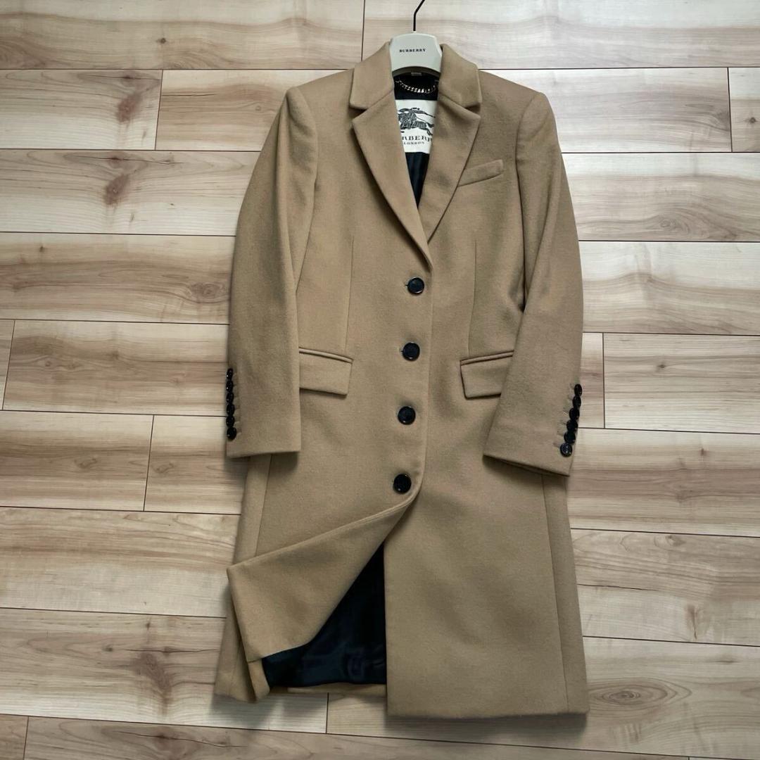 美品】BURBERRY バーバリー カシミヤ×ウール チェスターコート - メルカリ