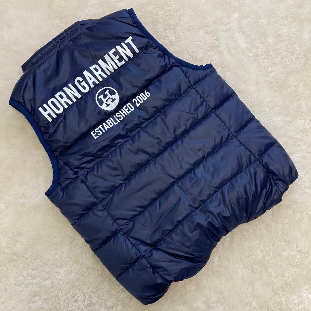 極美品！HORN GARMENT ホーンガーメント リバーシブル ダウンベストS