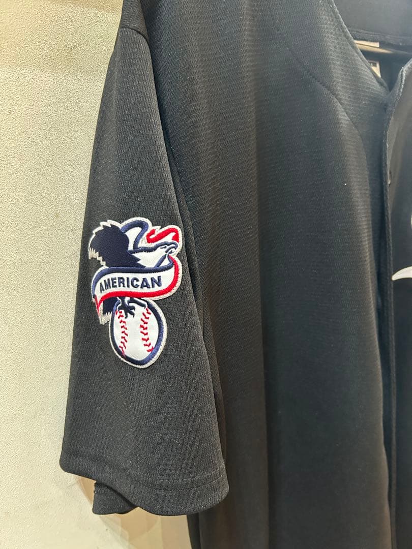 F.C.real bristol ホワイトソックス ベースボールシャツ 黒L