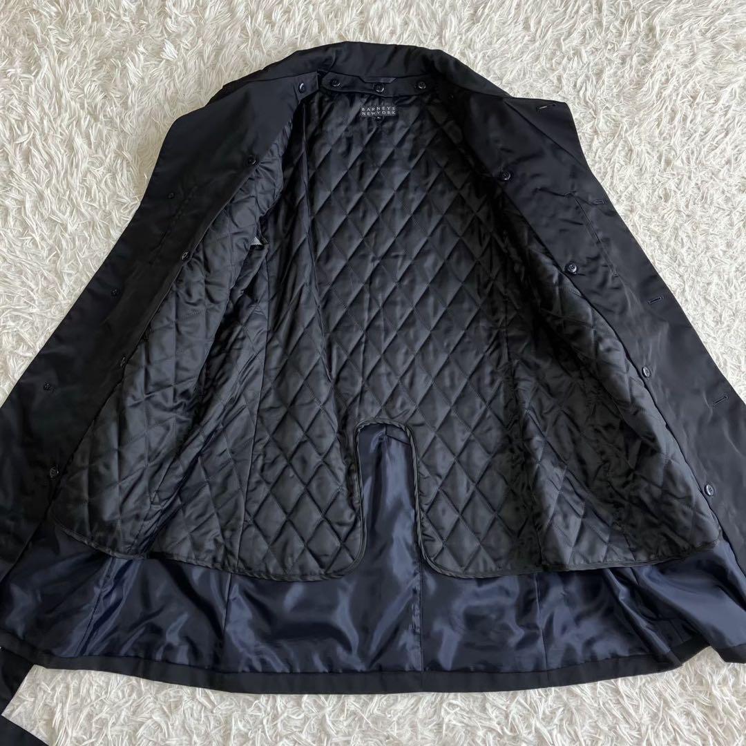 ◎美品 バーニーズニューヨーク 濃紺 中綿ライナー付 ベルト XL 1