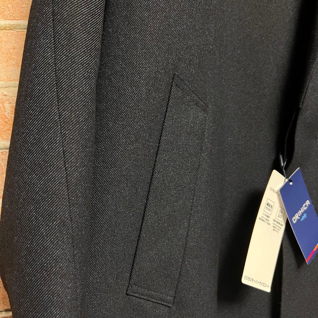 新品)オリヒカ ビジカジオーバーサイズチェスターコート L 紺色 洗える