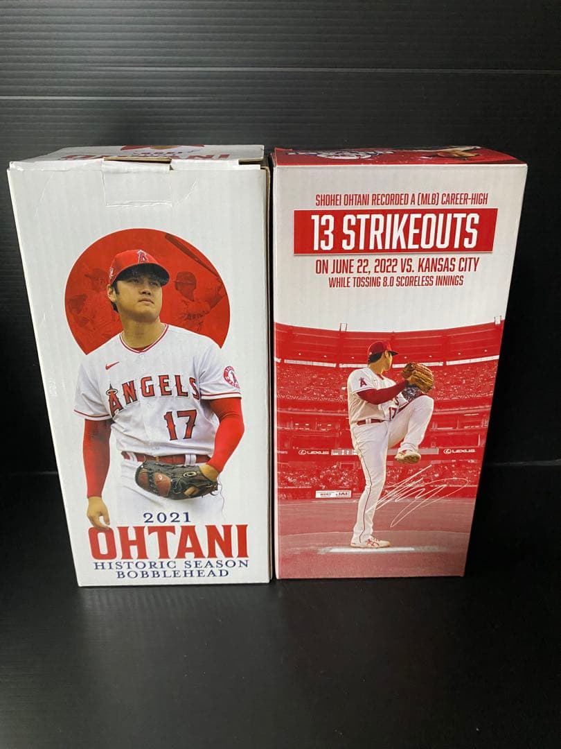 最安値！！】大谷翔平 2021年2022年シーズンフィギュア 2体セット