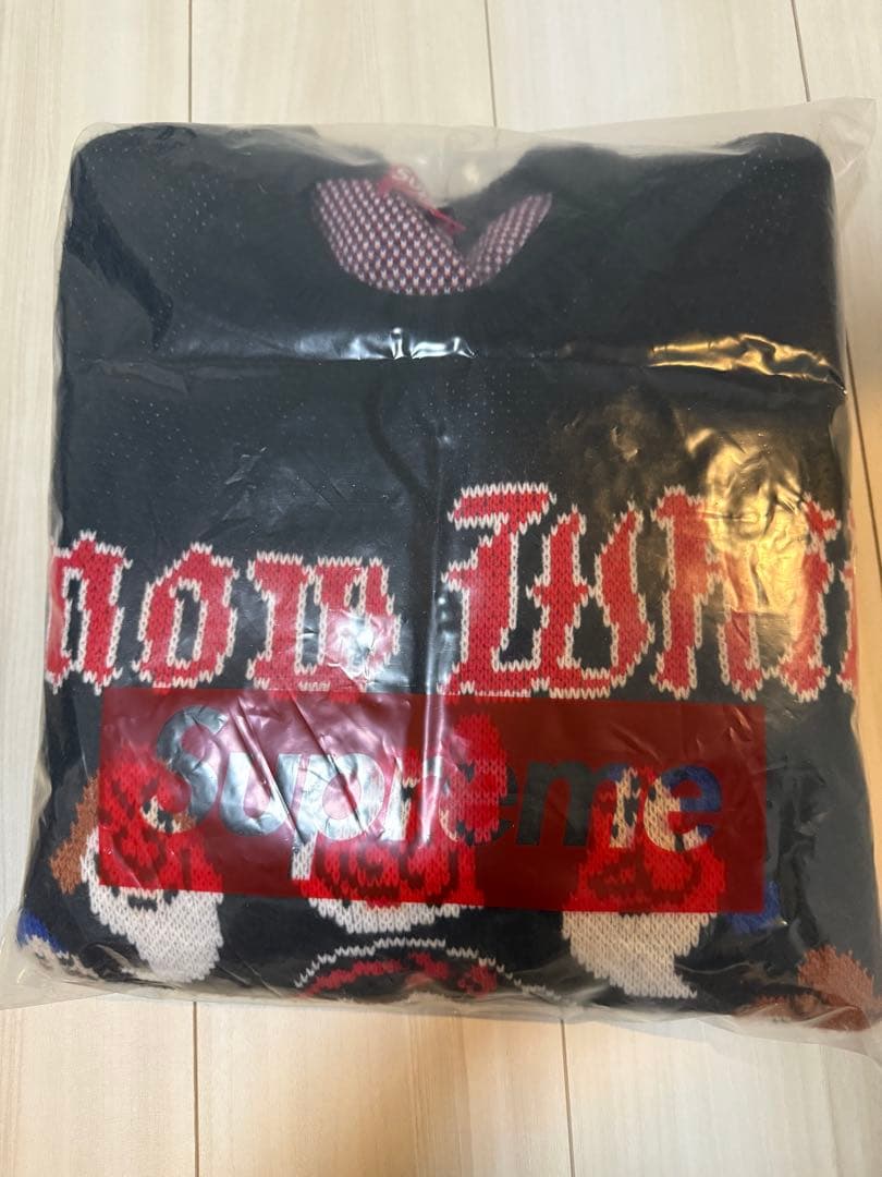 トップス Supreme  White Sweater \"Black\"