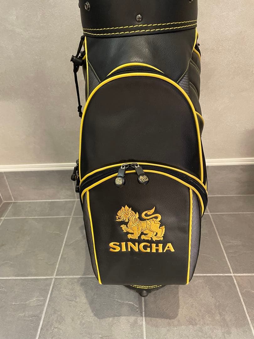 SINGHA キャディバッグ 黒/グレー/黄色の通販｜www.sannverse.com