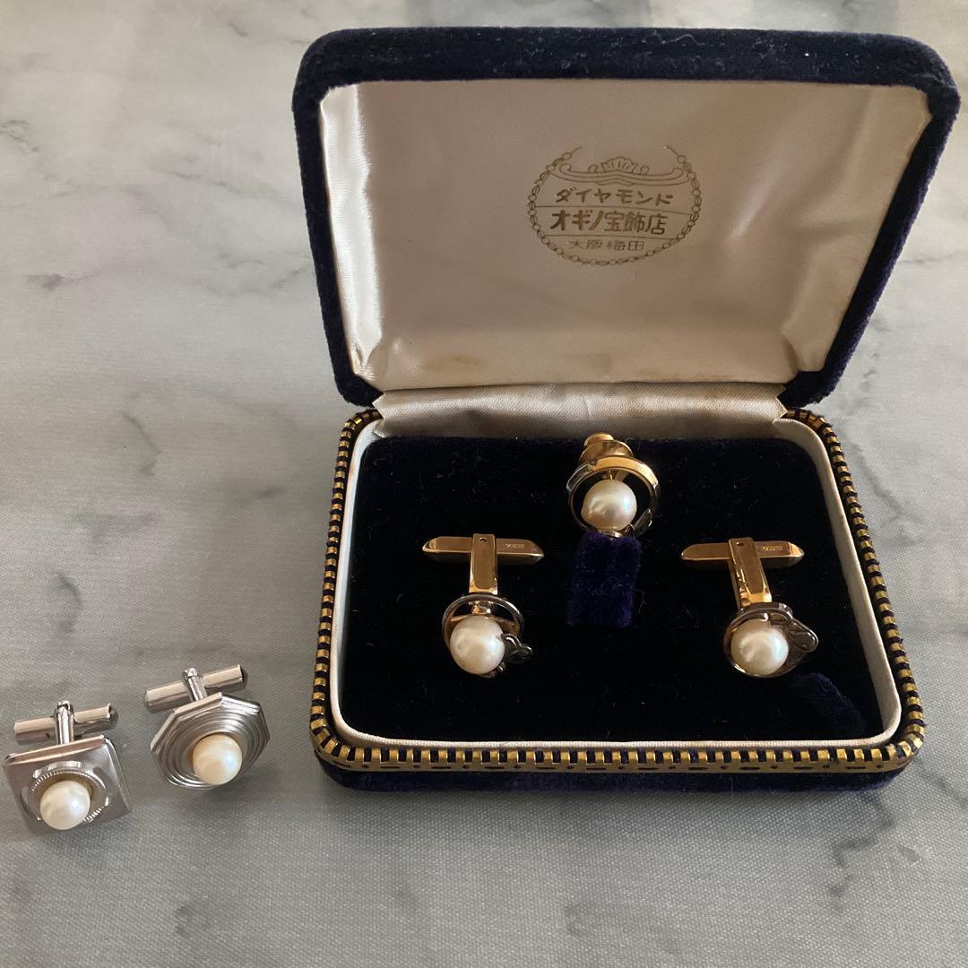 ネクタイピン カフスボタン おまとめ 菊花紋 ダンヒル 七宝焼(佐野