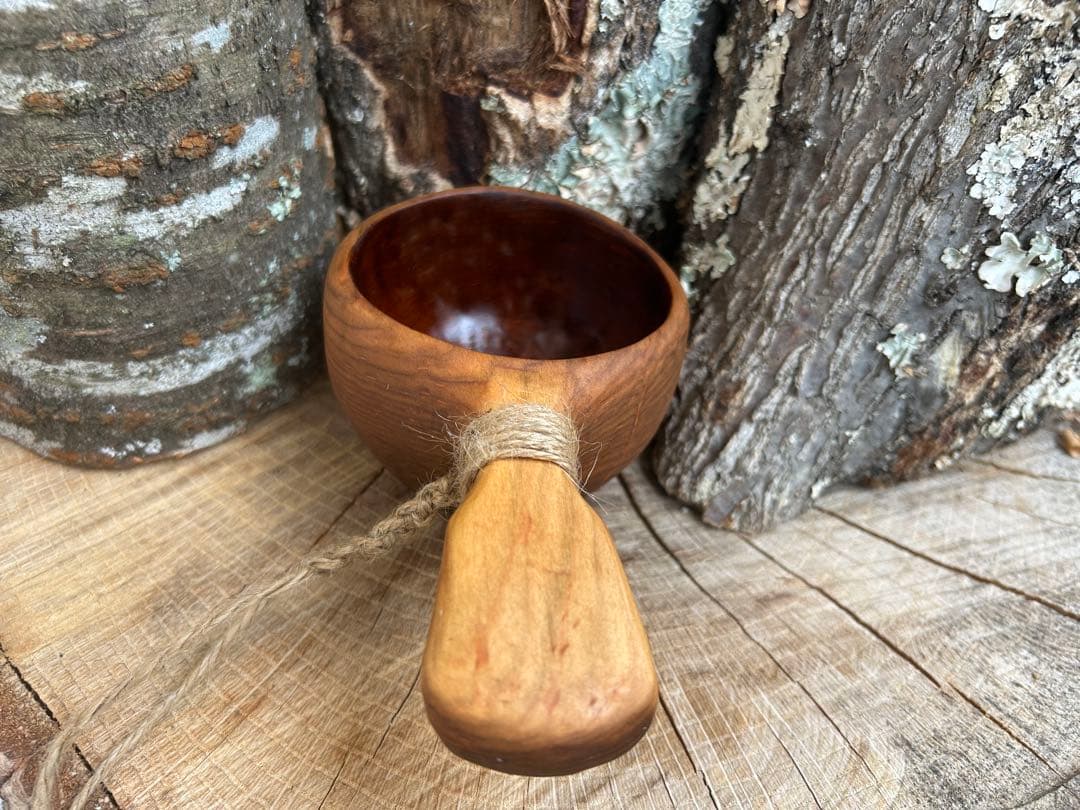 suns wood サンズウッド ククサ 手彫り 一点もの 山桜 ソロキャン野営