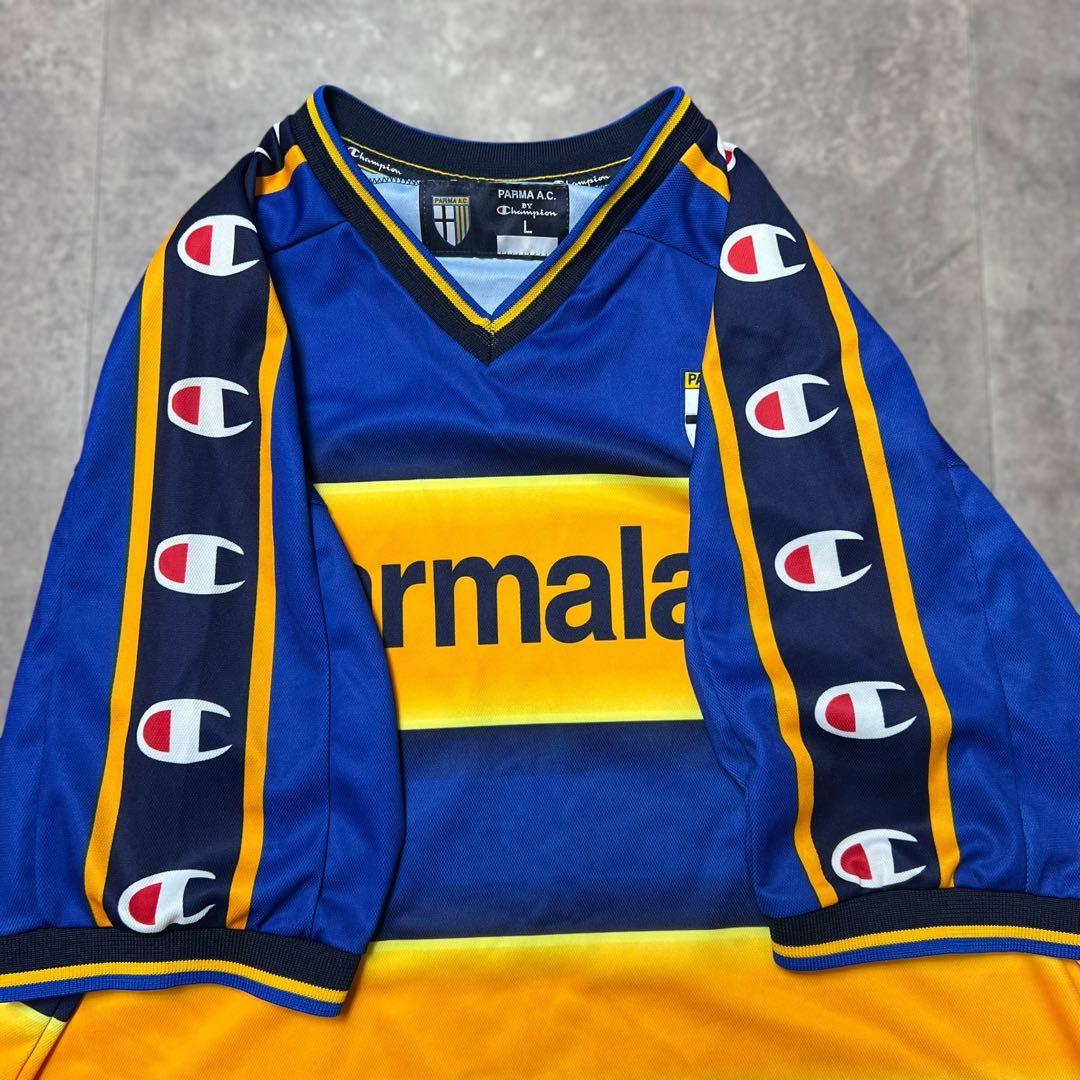 ビンテージ Champion サッカーシャツ L カンナヴァーロ パルマA.C.