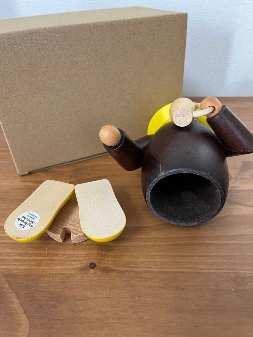 煙出し人形☆木製人形☆お香立て☆コーヒー豆くん - メルカリ