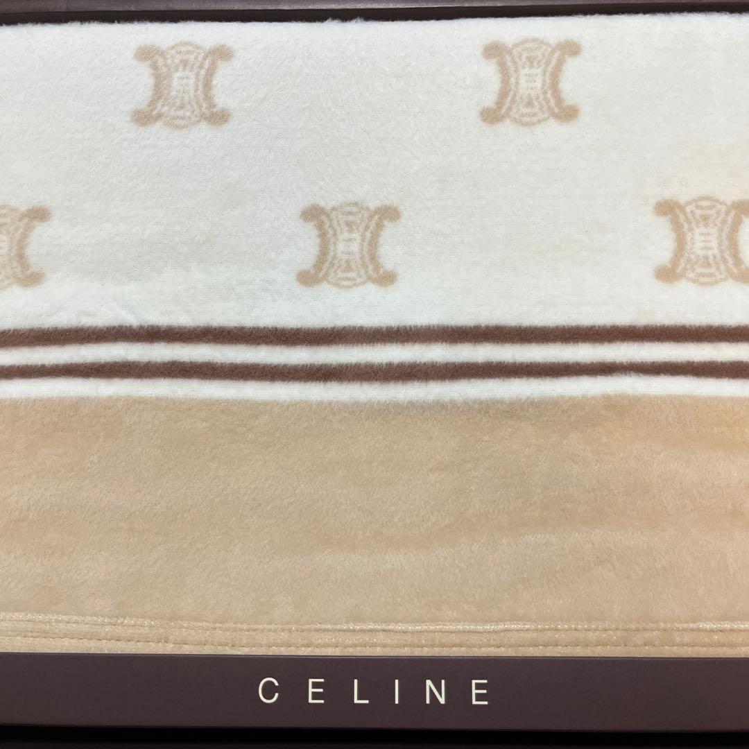 CELINE セリーヌ ブランケット マカダム柄 ハーフケット 綿ハーフ