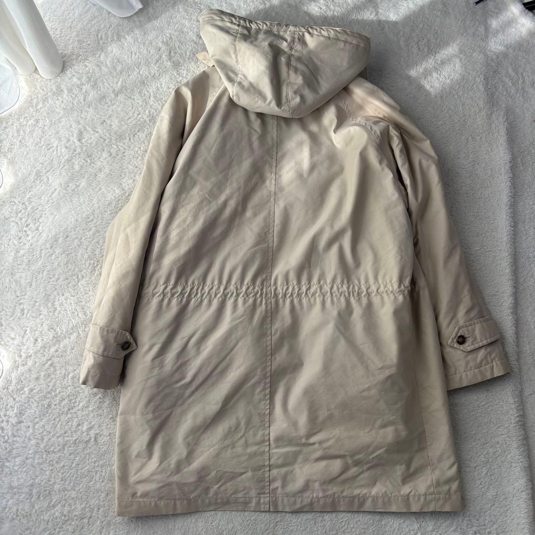 貴重 バーバリー ダウン80％ ライナー付き フーデッドコート ノバチェック