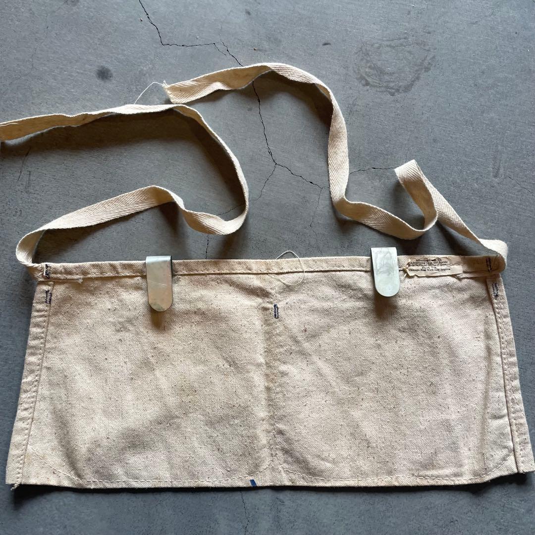 50s〜 ワークエプロン 染み込み ビンテージ apron vintage about 50s