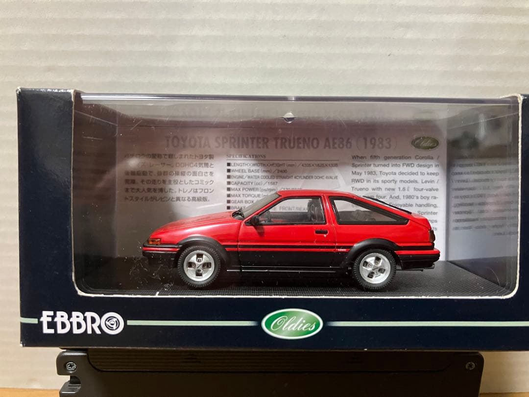 EBBRO トヨタ スプリンター トレノ AE86 1983 人生初の愛車とともに20年！1983年式トヨタ スプリンター トレノ GT