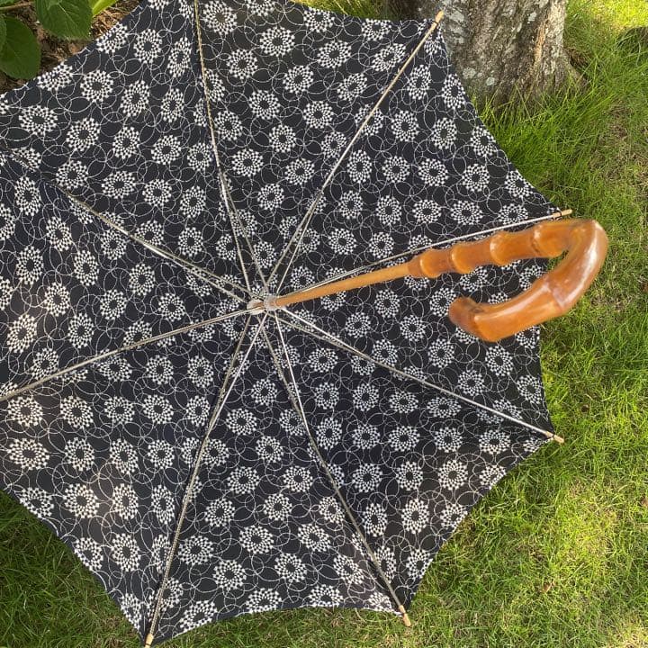 音の絵〜雨の花 日傘【ハンドメイド】