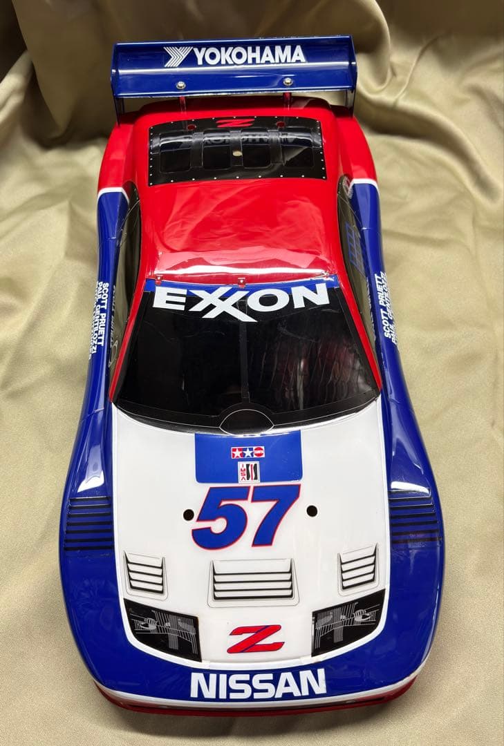 Nissan Z ラジコンボディシェル EXXON YOKOHAMA PANDEM NISSAN Fairlady Z RZ34 ボディセット(ライトブラケット