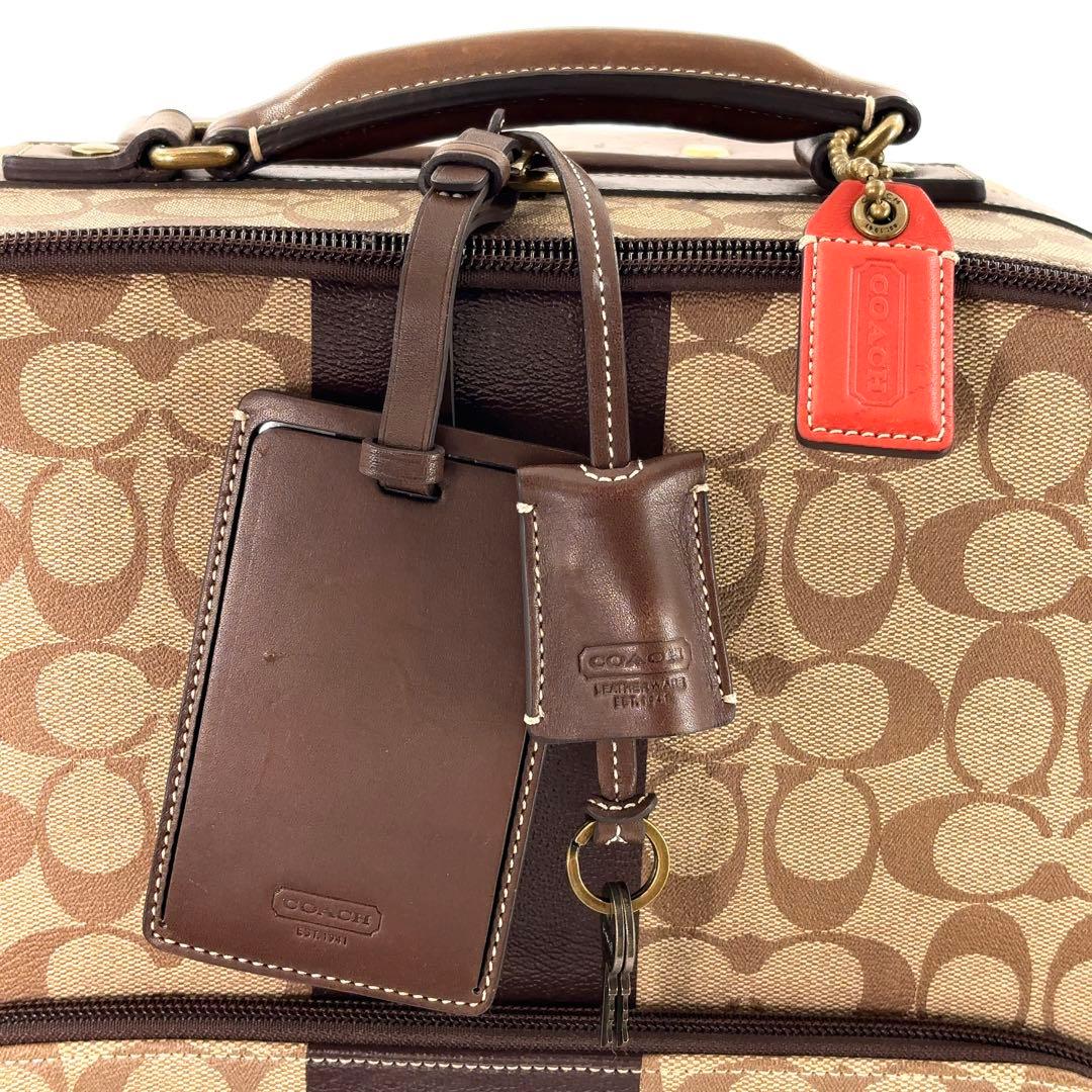 極美品】COACH コーチ キャリーケース スーツケース レザー LV南京錠