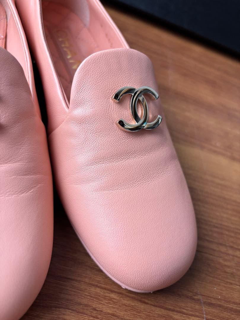 CHANEL ローファー サイズ36 ピンクとベージュ 2足セット