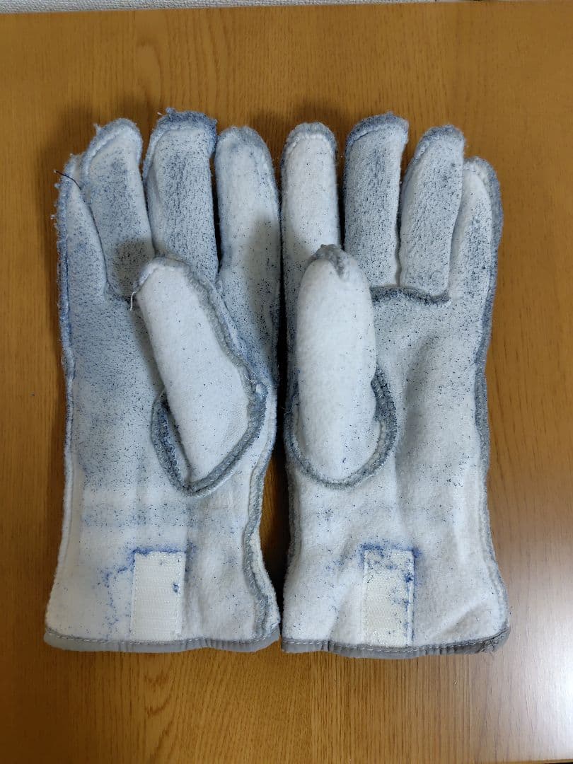 Hestra レザー スリーフィンガーミトングレー サイズ7