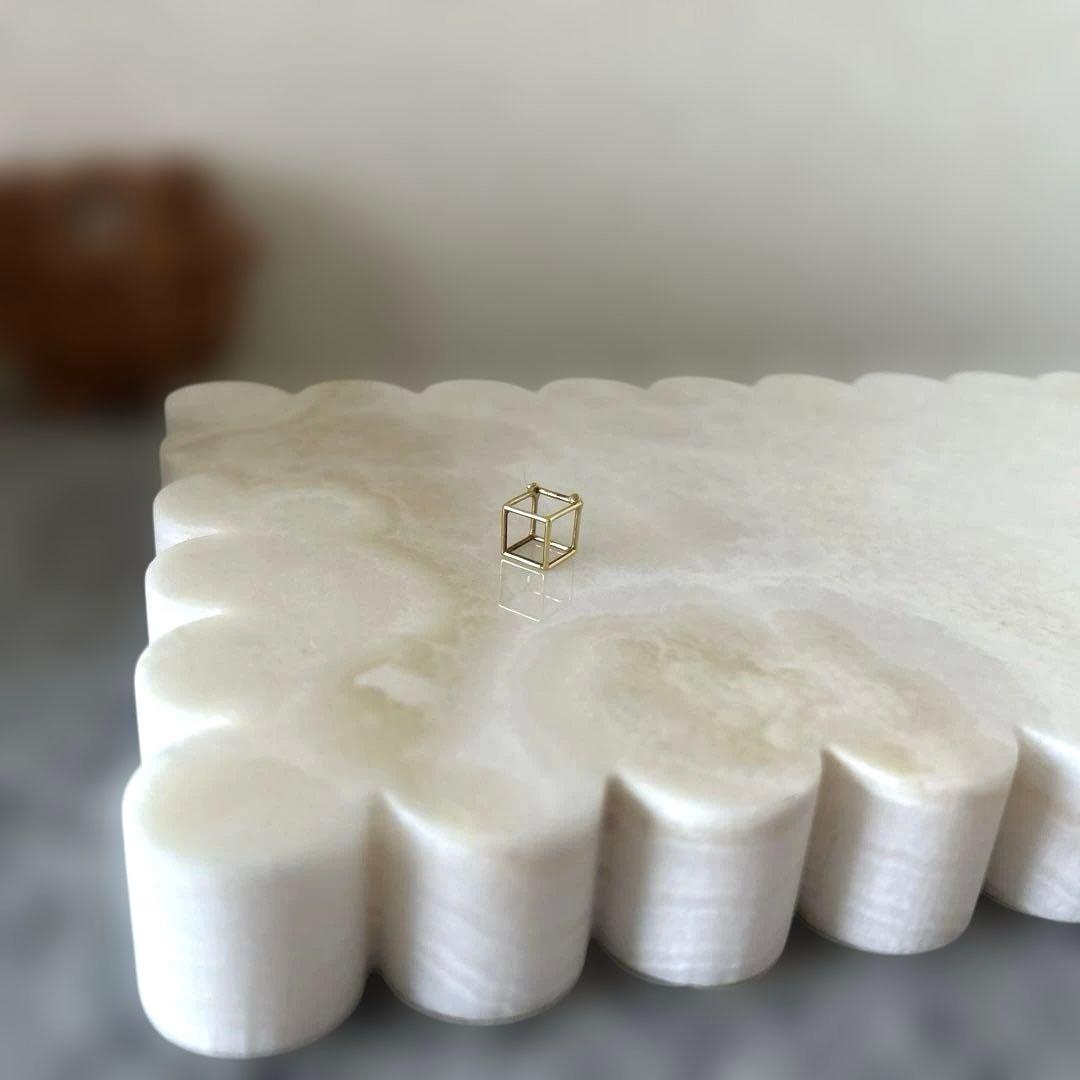 アクセサリー SHIHARA 3D square Diamond Square Pierce 15 (02) - SHIHARA